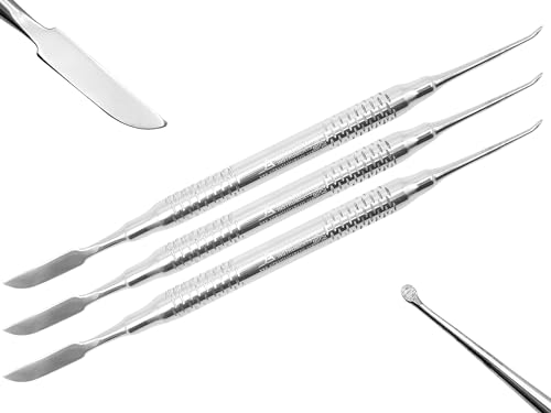 ARTMAN INSTRUMENTS Lecron Wax Carvers 6.5” Set of 3 Dental Lab Tools, Double-Ended Sculpting Instruments for Wax Carving, Restorative Dentistry, Precision Surgical-Grade Stainless Steel