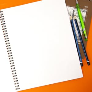 BAZIC Products Sketch Book, Side Bound, 8.5 x 11 in, 30 Sheets, 2-Pack - color: 30 Sheets - 8.5"x11", size: 2-Pack