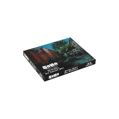 Soho Urban Artist Oil Pastels 26pc Set - Extra Soft, Blendable, Highly Pigmented and Vibrant, Ideal for Artists & Professionals - Suitable for Drawing, Sketching, Layering, and Scraping - size: 26 Count (Pack of 1)