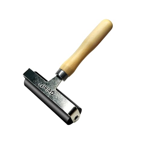 GELELF Smooth Peeling Brayer Roller - Wood Hand Roller Rollers Ink Roller Tape Roller for Gluing Taping Gel Printing Inking Block Printmaking Stamping Scrapbooks (#6: 4 Inch (10CM)) - color: #6: 4 Inch (10CM)