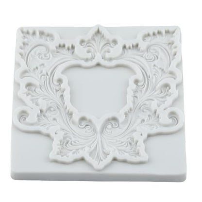 Baroque Relief Frame Polymer Clay Molds Photo Frame Silicone Mold | DIY Craft Epoxy Resin Casting Polymer Clay Tools Crafts Air Dry Jewelry Making - color: Style E
