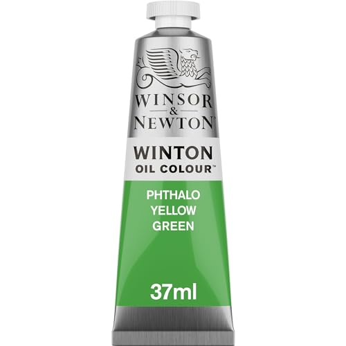 Winsor & Newton Winton Oil Color, 37ml Tube, Phthalo Yellow Green | Artist pigments, Durable, Lightfast, Permanent, Uniform Consistency, Great Pigment Load - color: Phthalo Yellow Green, size: 1 Count (Pack of 1), style: 1.25-oz Tube