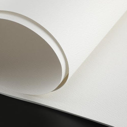 Kisston 10 Sheets Large Watercolor Paper 18 x 24 Inches 140 Lb/300 GSM Cotton Drawing Paper Rough Texture White Blank Painting Paper for DIY Craft Activities Artists Drawing Supplies