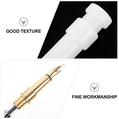 EXCEART Fountain Pen Mold Set Silicone Pen Mold for Epoxy Resin DIY 4-piece Casting Kit with Brass Nib and Ink for Calligraphy Fountain Making 3.93 X 0.98 X 0.98 in