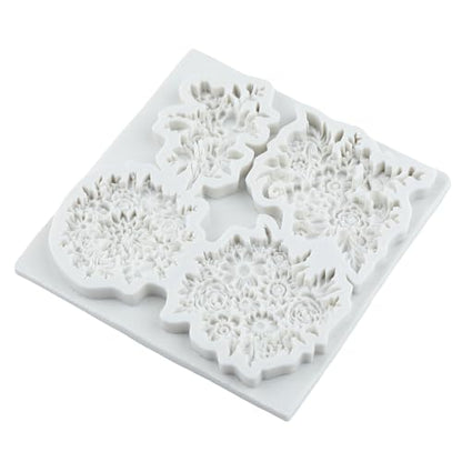 Flower Polymer Clay Mold Daisy Flower Leaves Silicone Molds - color: Style H