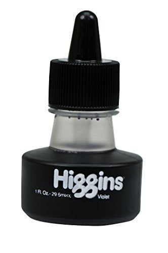 Higgins Pigmented Drawing Ink, Violet, 1 Ounce Bottle (44675) - color: Violet