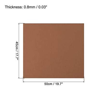 MECCANIXITY EVA Foam Sheets Brown 19.7 Inch x 17.7 Inch 0.8mm Thick Crafts Foam Sheets for Costumes, Arts and Crafts Projects Pack of 5 - color: Brown, size: 19.7 x 17.7 x 0.03 in
