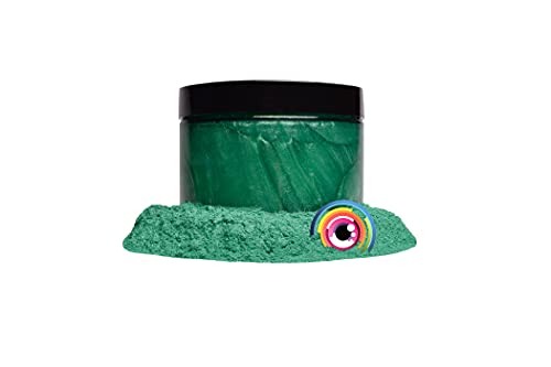 Eye Candy Pigments Premium Green Mica Powder - Emerald Green (50gr) - for Epoxy, Resin, Soap, Paint, Woodworking, Acrylic Pouring, Bath Bombs, Fishing Lures - DIY Arts and Crafts Additive - color: Emerald Green