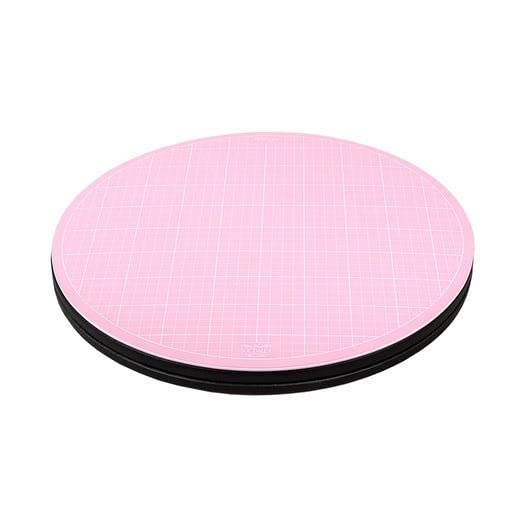 Sue Daley Designs Pink 10" Rotating Cutting Mat EPP English Paper Piecing Patchwork Sewing Quilting self Healing