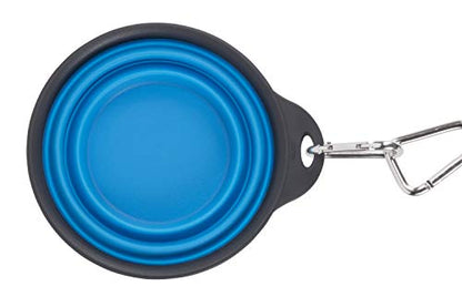 Dexas Pets Collapsible Travel Cup, Large/2 Cup Capacity, Pro Blue - color: Pro Blue, size: Large/2 Cup