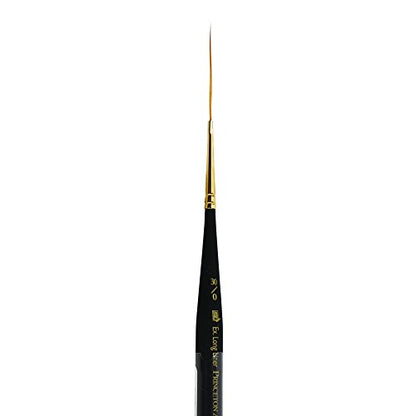 Princeton Mini-Detailer Liner Brush, Synthetic, Short Handle, Size 30/0 inch, 1 Count - color: Black, size: 30/0