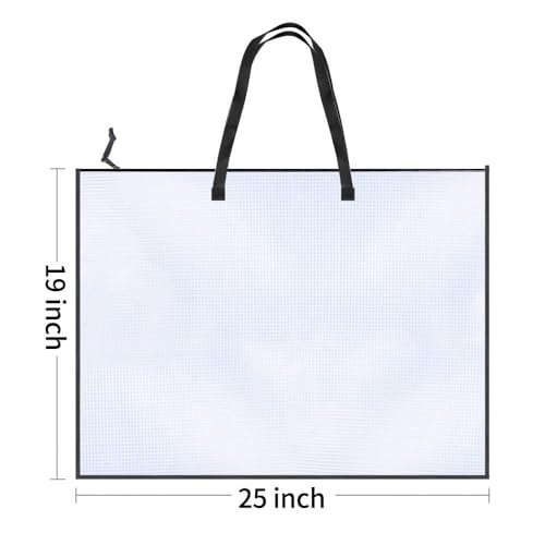 Opret Art Portfolio Bags 19X25 Inch with Handle and Zipper - color: 4 Pack