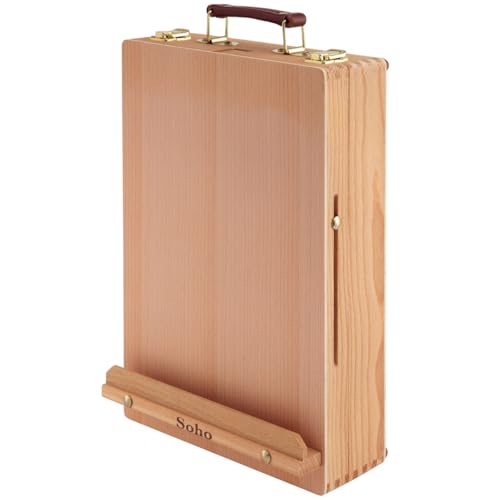 Master Artist Oil Paint Set Includes Wood Art Supply Carrying Case Sketchbox w/Easel