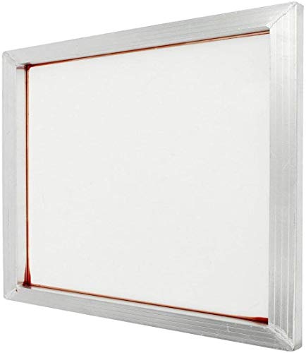 Aluminum Screen Printing Frame 20x24-155 Count White Mesh Silk Screen | Pre-Stretched Screen Printing Frame, Aluminum Screen Mesh, High Tension, Mesh Counts 40-230 Available, Made In USA - size: 155