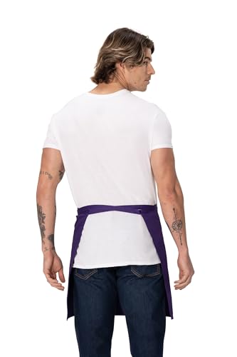 Chef Works Unisex Half Bistro Server Apron - color: Purple