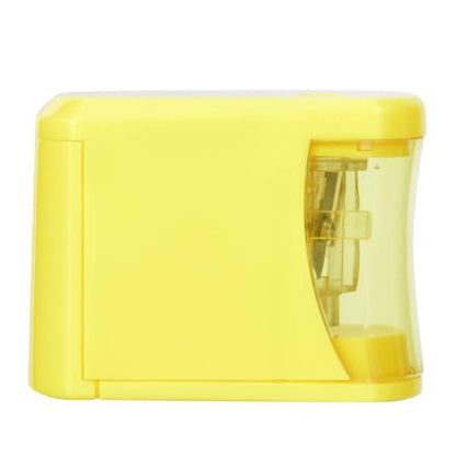 ABS Electric Pencil Sharpener Yellow Automated Pencil Sharpener for School Office Home Classroom Use