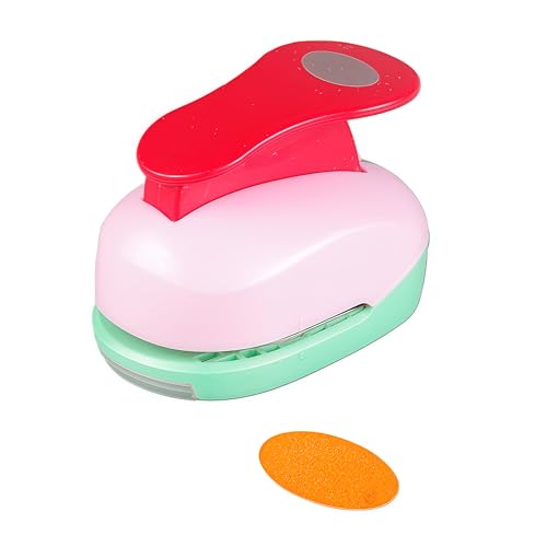 Oval Punch 1 inch Craft Lever Punch Handmade Paper Punch for Crafting Scrapbooking,DIY Card Making Candy Colour by Rondam 1 inch Oval - color: 1 inch Oval