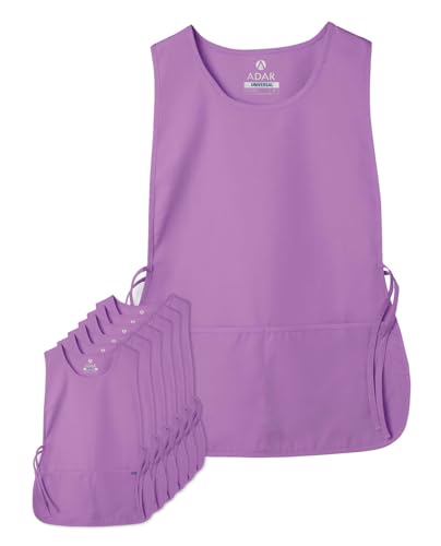 Adar Universal Cobbler Apron 6 Pack - Unisex Cobbler Apron - color: Lavender, size: X-Large