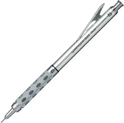Graph Gear 1000 Mechanical Drafting Pencil + Ain HB/B/2B leads, original Black slim pen case (0.5mm) - size: 0.5mm