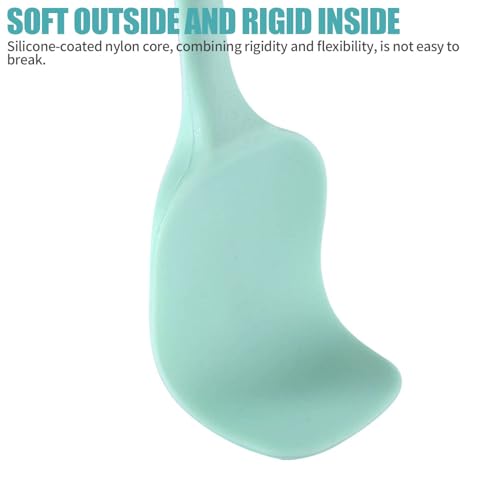 4 PCS,7.8Inch Silicone Spatulas Rubber Spatula Small Spatula Baking Mini Spatula Mixing Tool for Nonstick Cookware (4 colors) - color: 4 colors