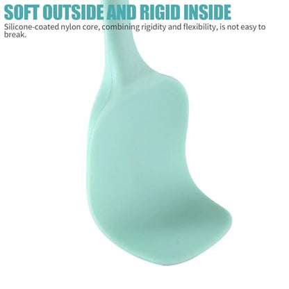 4 PCS,7.8Inch Silicone Spatulas Rubber Spatula Small Spatula Baking Mini Spatula Mixing Tool for Nonstick Cookware (4 colors) - color: 4 colors
