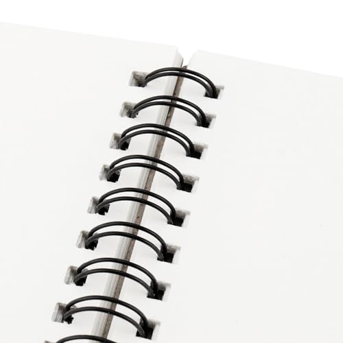 LEXININ 10 PCS A4 Spiral Bound Sketchbook, 30 Sheets/60 Pages of 160gsm Paper Drawing Pad, Landscape Sketchbook, Kraft Cover Sketch Pad for Painting, Drawing
