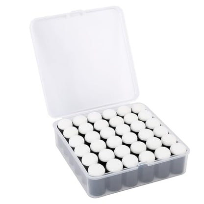 36 Pieces Sponge Daubers with Storage Case - Applicator for Stenciling, Sponging, and Detailed Effects - Fits Over The Finger and Makes Blending Accuracy Easier - color: Black