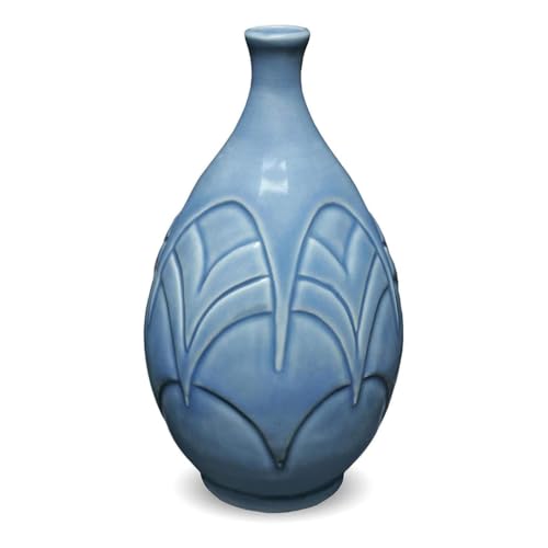 AMACO Celadon High Fire Gloss Glaze, 16 oz. (473 mL), C-21 Sky | Transparent, Mixable Mid-High Fire Cone 5-6 (C) Liquid Ceramic Pottery Glaze for Bisque - color: C-21 Sky