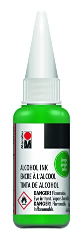 Marabu Alcohol Ink - Jungle - Venture into the Heart of Nature's Abundance, Embracing the Lushness and Vitality of the Wilderness - 20ml Bottle