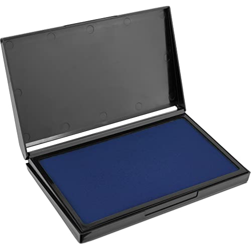 MaxMark Large Blue Stamp Pad - 4-1/4" by 7-1/4" - Premium Quality Felt Pad - color: Blue, size: 4-1/4" by 7-1/4"