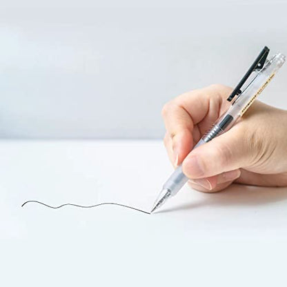 0.7mm Fine Point Gel Retractable Pens Replacement Black Ink | Smooth Writing No Bleed No Smudge Gel Roller Retractable Pens for Gifts,Office Work,School,Journaling,Note Taking,6 Counts - style: 6 Counts 0.7