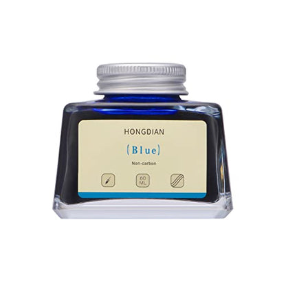Asvine Hongdian Fountain Pen Bottled Ink Blue, 60ml Bottle Ink for Fountain Pen Non Carbon - color: Blue