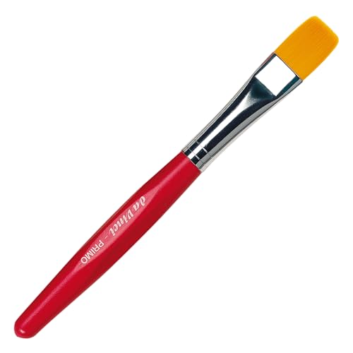 da Vinci Series 354R Primo Synthetic Flat Brush, Size 16. (354R-16) - color: Red, style: Flat Synthetic