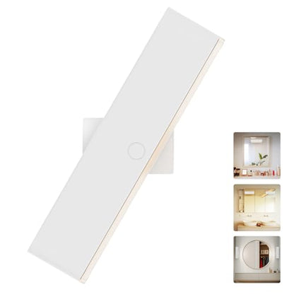 Wireless Vanity Light for Mirror Rechargeable Stick On Makeup Light - color: White