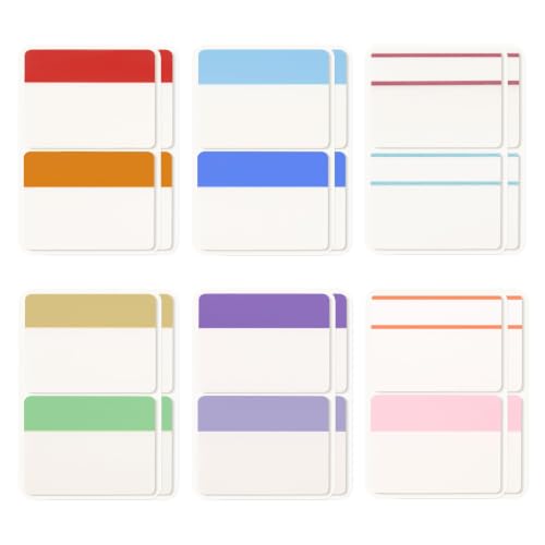 KICNIC Sticky Tabs 480 Pcs 2in, Pastel Book Tabs, 12 Colors, Adhesive BOPP | Page Tabs, Transparent Annotation Labels, Small Markers for Notebooks, School, College, Office, Reading, Study - color: Pastel Colors, size: 480pcs