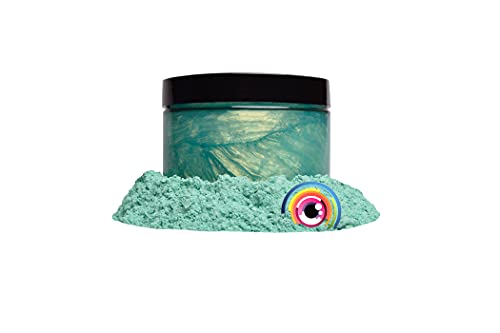 Eye Candy Premium Green Mica Powder Pigments | Multipurpose DIY Arts and Crafts Additive | Acrylic, Woodworking, Bath Bombs, Resin, Epoxy, Soap, Fishing Lures (Nebula Green) - color: Nebula Green