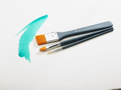 Winsor & Newton Foundation Watercolour Brush Set, SH, Round & Flat, 6 Pack - size: Round 2, 3 & 5, Flat 3, 5 & 6