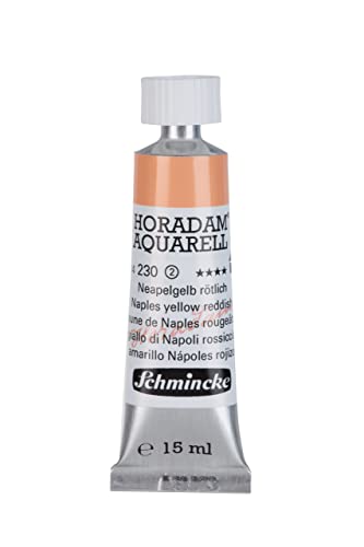 Schmincke HORADAM AQUARELL Naples yellow reddish 15 ml, 14230006 - color: 230 Naples yellow reddish, size: 0.5 Fl Oz (Pack of 1)