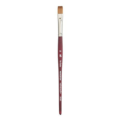 Princeton Velvetouch, Series 3950, Paint Brush for Acrylic, Oil and Watercolor, Flat Shader, 10 - size: Size 10