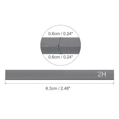 PATIKIL Compressed Charcoal Sticks, 12 Pack 2H/2B/4B/6B/8B/HB Art Supplies Sketch Square Stick for Artist Drawing Sketching Shading Painting, Black