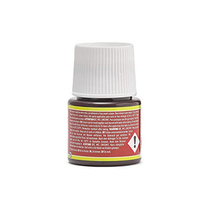 Pebeo Vitrea 160, Glossy Glass Paint, 45 ml Bottle - Indian Red - color: Indian Red
