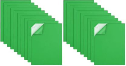 MEARCOOH Self Adhesive Foam Sheets, Green 9x12 Inch 2mm Sticky Eva Foam Paper for Crafts Cardmaking Photo Frames Classroom Scrapbooking Christmas Crafts (Green 10 Sheets) (Pack of 2) - color: Green Self-adhesive, size: 9X12in-2mm (Pack of 2)
