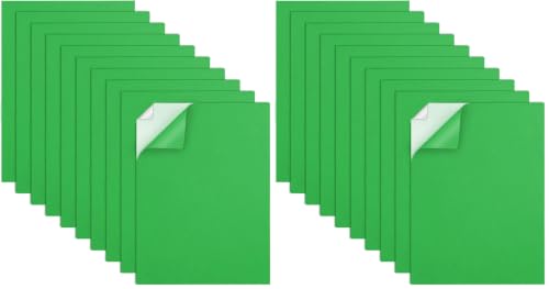MEARCOOH Self Adhesive Foam Sheets, Green 9x12 Inch 2mm Sticky Eva Foam Paper for Crafts Cardmaking Photo Frames Classroom Scrapbooking Christmas Crafts (Green 10 Sheets) (Pack of 2) - color: Green Self-adhesive, size: 9X12in-2mm (Pack of 2)