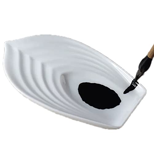 5-9in Ceramic Watercolor Mixing Palette, Square Porcelain Watercolor Palette, Porcelain Watercolor Palette, Ceramic Artist Paint Palette for Watercolor Gouache (S - Ink Dish) - color: S - Ink Dish