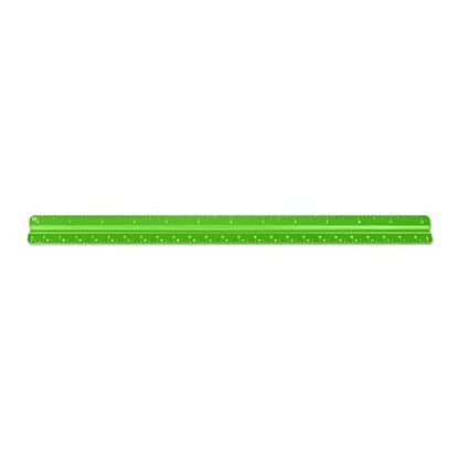 Alumicolor Aluminum Combination Solid Drafting Scale, 12IN, Green - color: Green, size: 12 Inch, style: Combination