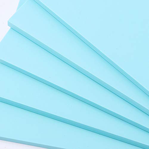 ZOENHOU 20 PCS 4 x 6 Inch Blue Rubber Stamp Carving Blocks, Creative Soft Linoleum Block Stamp for Making Stamps Engraving Crafts Supplies - color: Blue