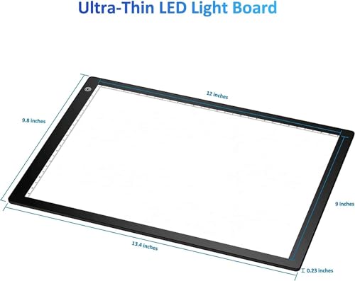 Slide Viewer Light Box, Ultra-Thin A4 USB Powered Light Scanner for Photo Slide and Film Negative Scanning, Christmas Gift, Tattoo Drawing, Artist Sketching