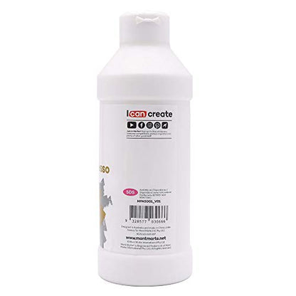 Mont Marte Premium White Texture Gesso 16.9oz (500ml), Suitable for Acrylic Paint, Oil Paint, Color Pencils, Pastels, Graphite and Charcoal - size: 16.9 Fl Oz (Pack of 1)