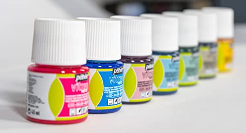 Pebeo Vitrea 160, Glossy Glass Paint, 45 ml Bottle - Lazuli - color: Lazuli