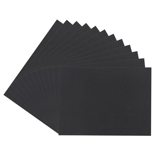 uxcell Black EVA Foam Sheets, 7.9x5.9in 2mm Thick Handicraft Foam Paper for DIY Craft Projects Art Card Party Decoration, 12 Pcs - color: Black
